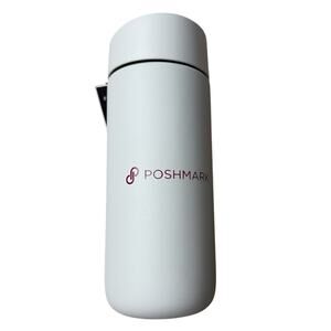 Poshmark Logo Matte White 16 Oz Stainless Steel Slide Lock Lid Hot Cold Tumbler